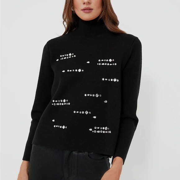 Tuckernuck Sweaters - HYACINTH HOUSE

Black Embellished Greta Turtleneck